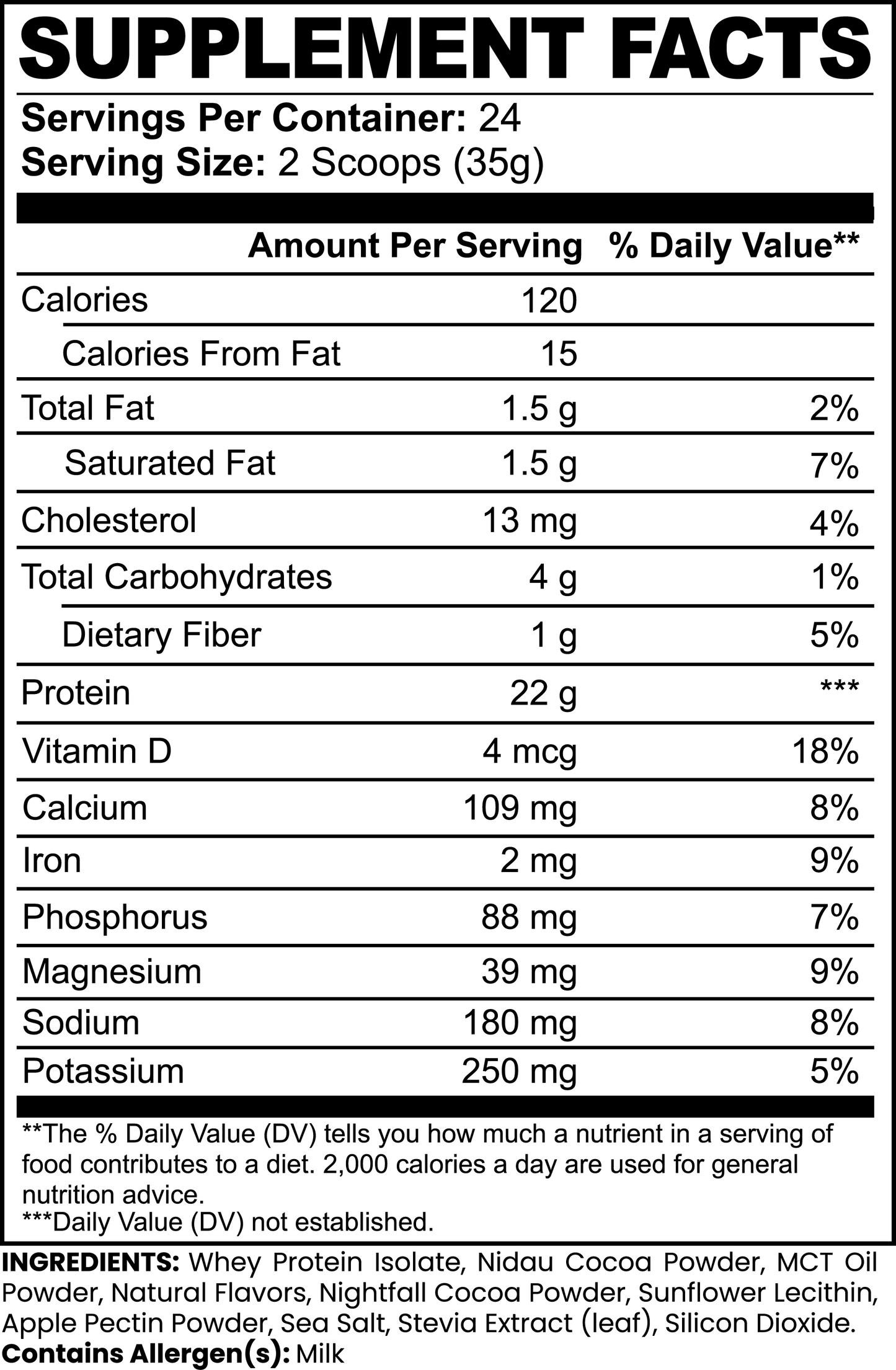 ENDURA PRO 100% Whey Protein Isolate (Chocolate)