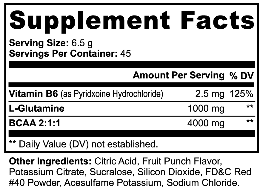 Enduro Fuel  BCAA Boost Powder (Fruit Punch)